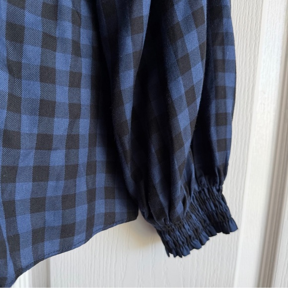 CAbi Ruffle Aberdeen Plaid Button Up Shirt - Picture 4 of 9